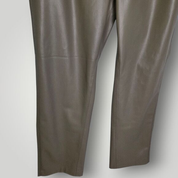 AG Adriano Goldschmied Faux Leather Pants Brown Size 28 - Picture 4 of 7